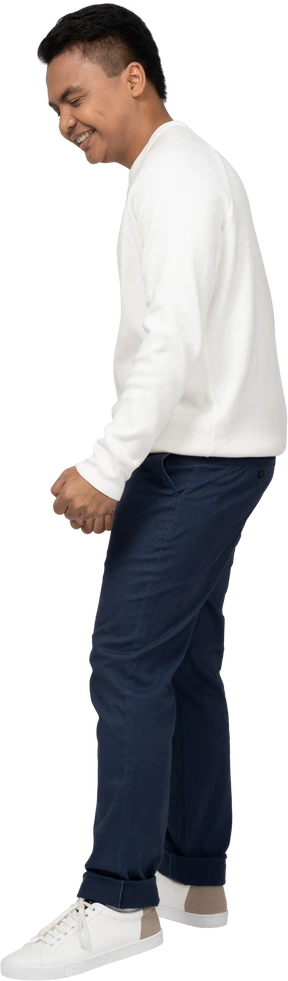 Man in casual clothes standing