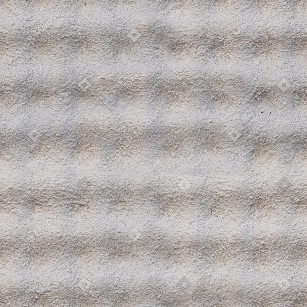 White waved plaster wall