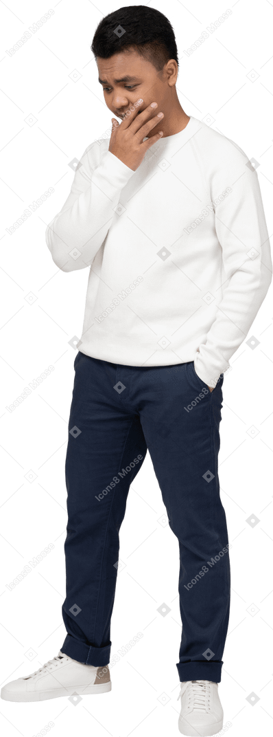 Man in casual clothes standing