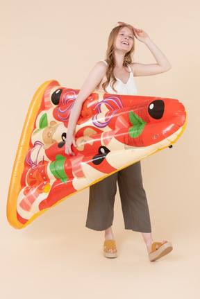 'cause swimming on pizza mattress is just great idea