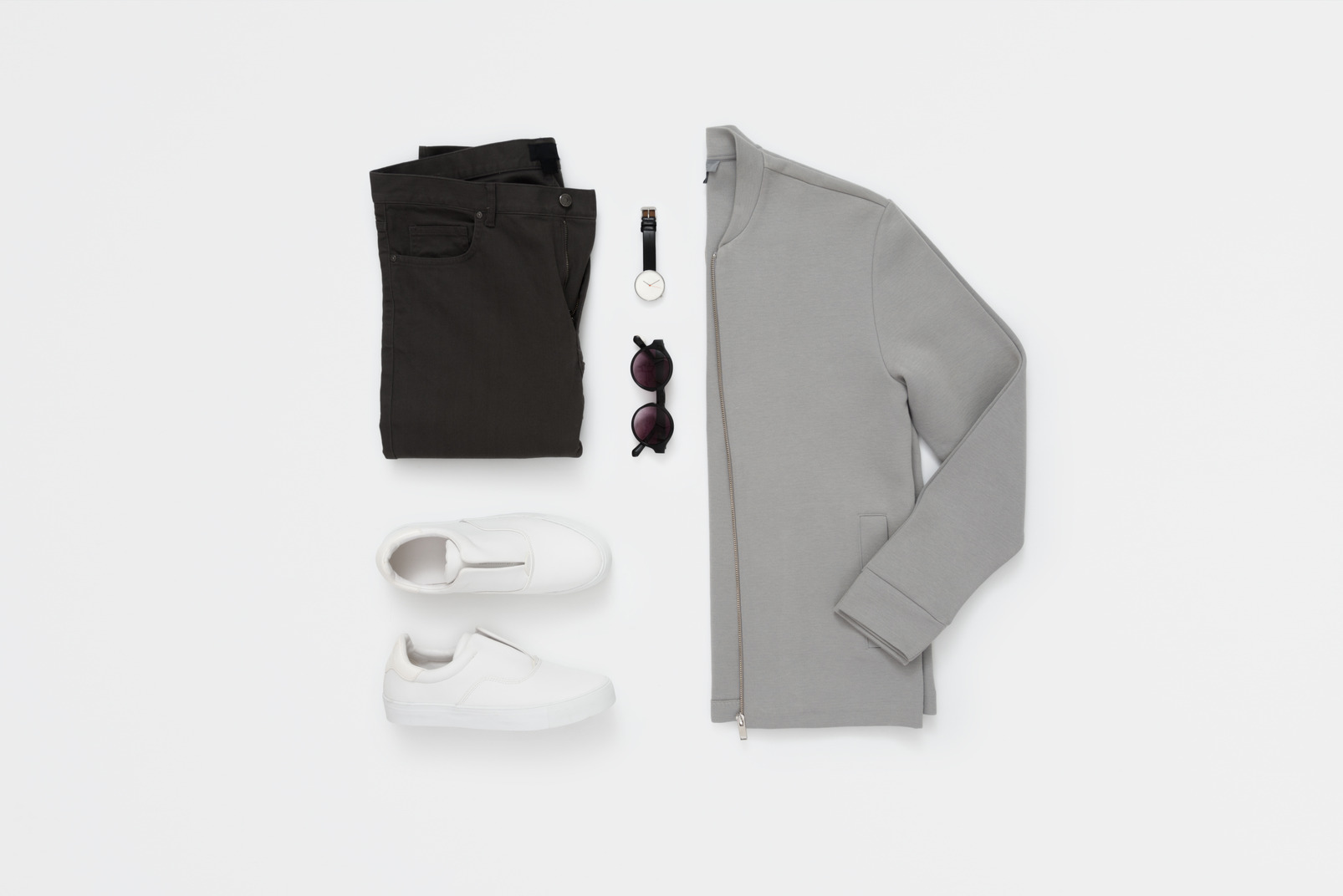 Cool men's look folded in two