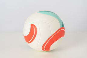 Colorful soccer ball on a white background