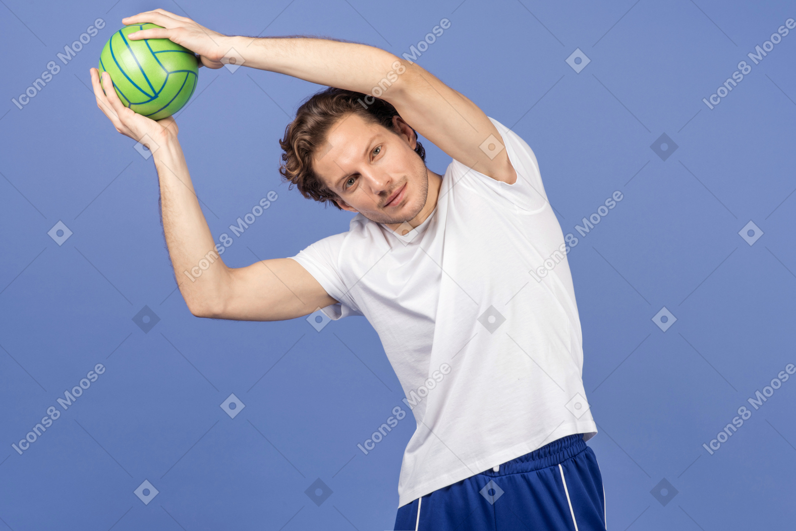 Üben für volleyball-prüfungen