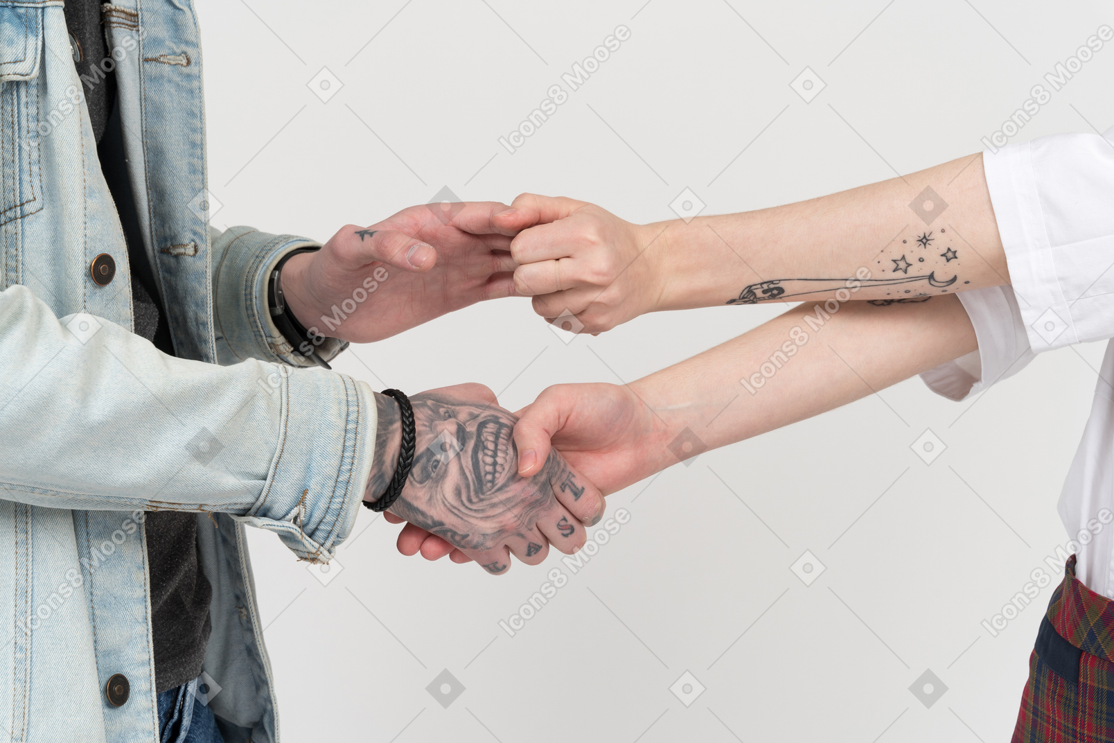 Foto de casal mão