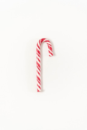 Red and white christmas candy cane