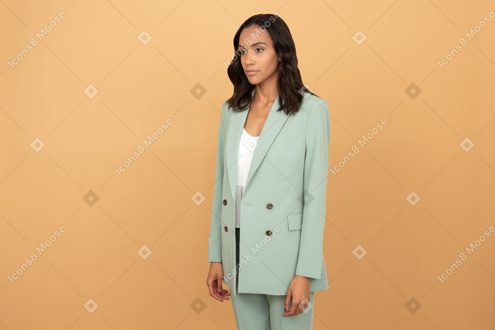 Portrait de femme d'affaires noir