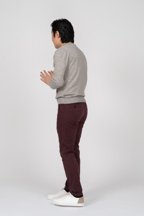 Man in casual clothes standing