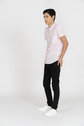 Man in casual clothes standing