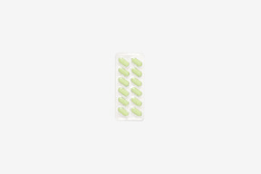 Блистерная упаковка светло-зеленых таблеток