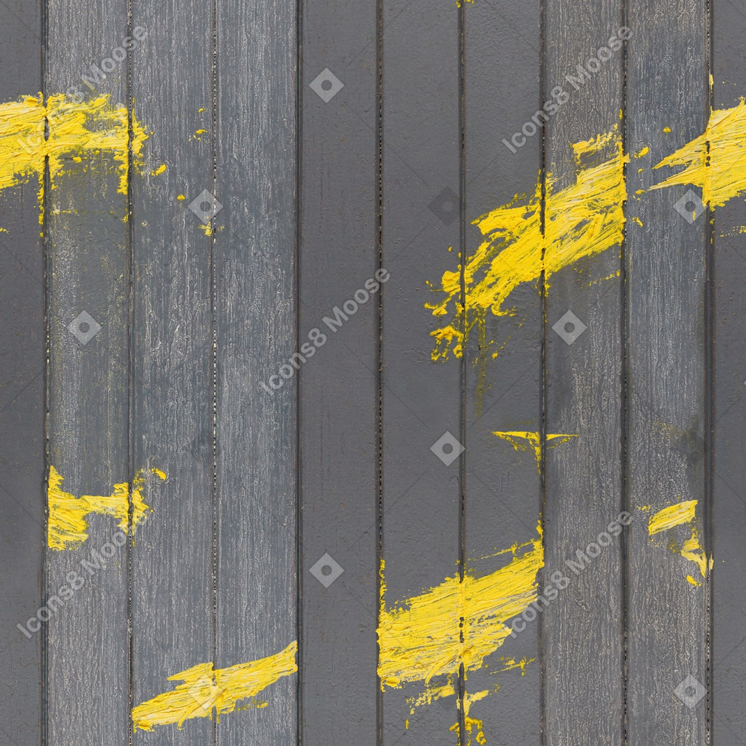 Struttura di tavole di legno dipinte