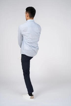Man in casual clothes standing