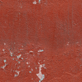 漆成红色的混凝土墙