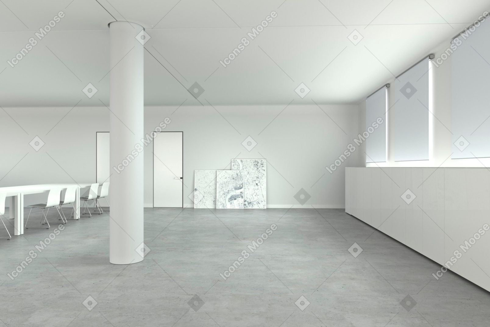 Empty room in a new house