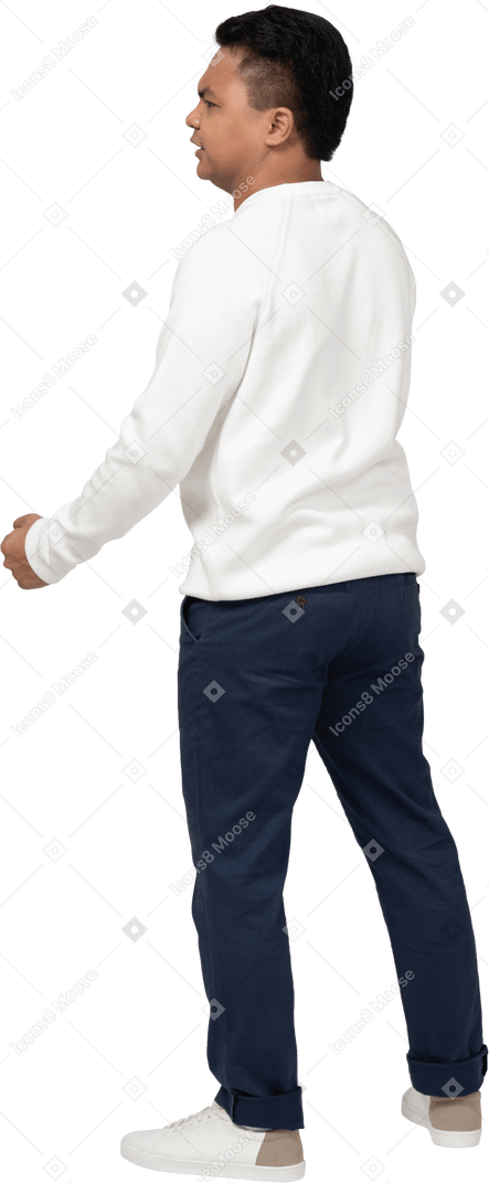 Man in casual clothes standing