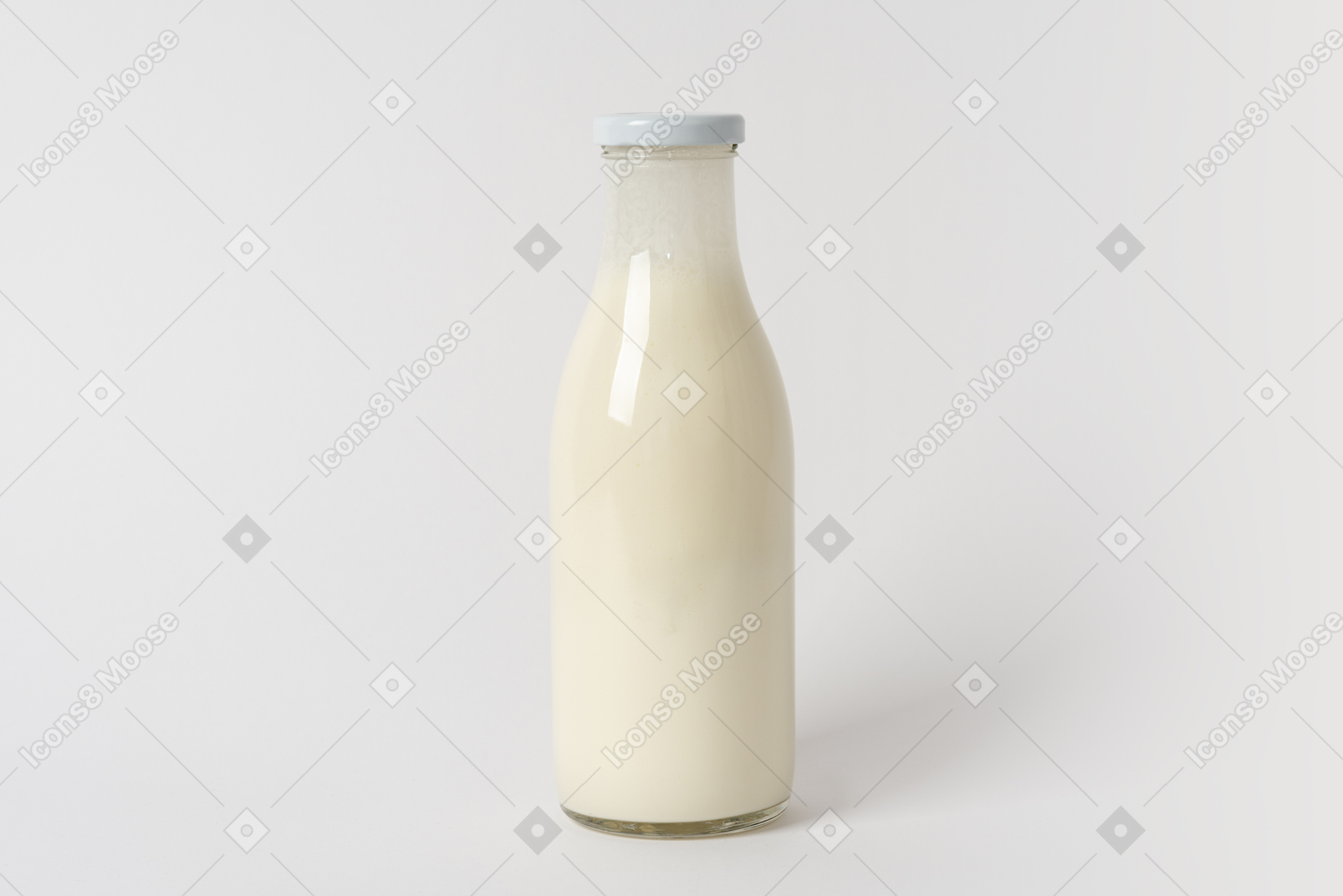 Garrafa de leite de vidro