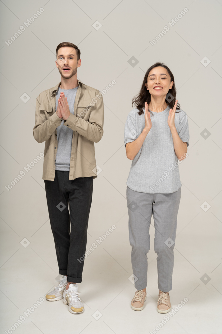 Cheerful young couple