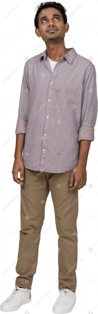 Man in casual clothes standing