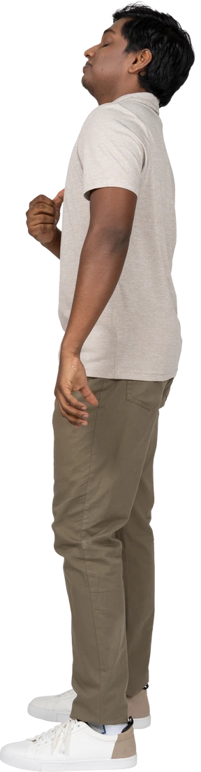 Man in casual clothes standing
