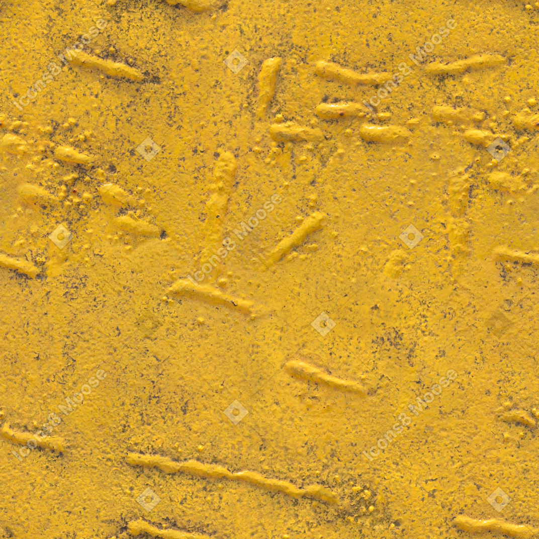 Surface métallique peinte en jaune