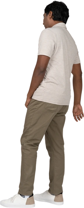 Man in casual clothes standing