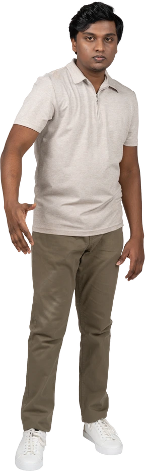 Man in casual clothes standing
