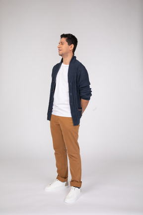 Man in casual clothes standing