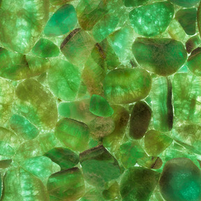 Green malachite-like glass texture
