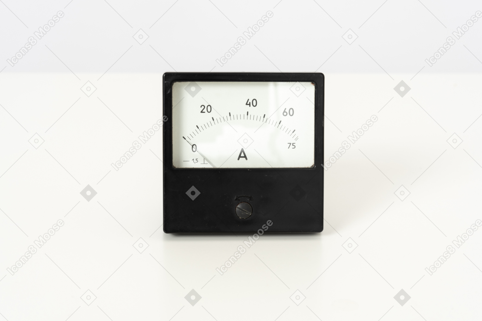 Voltmeter on a white background