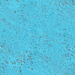 Parede de concreto pintada de azul