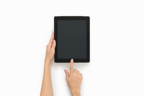 Digital tablet mockup for easy editing