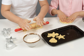 Lebkuchen ausrollen