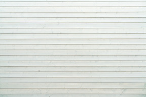 White siding wall