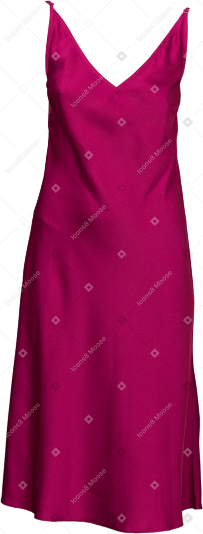 粉色吊带连衣裙