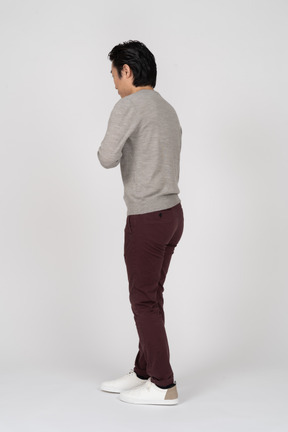 Man in casual clothes standing