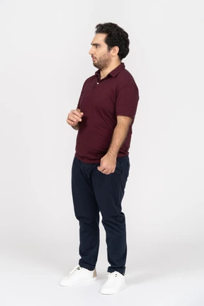 A young man looking confused