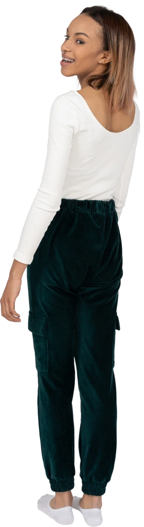 Woman in casual clothes standing