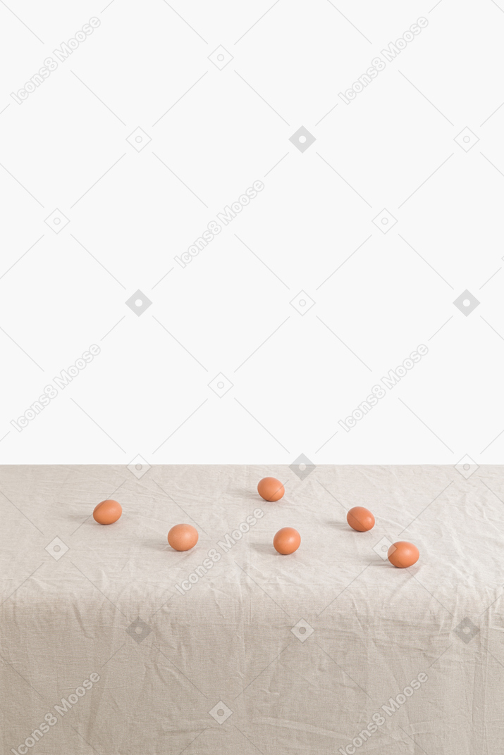 Eggs on the table