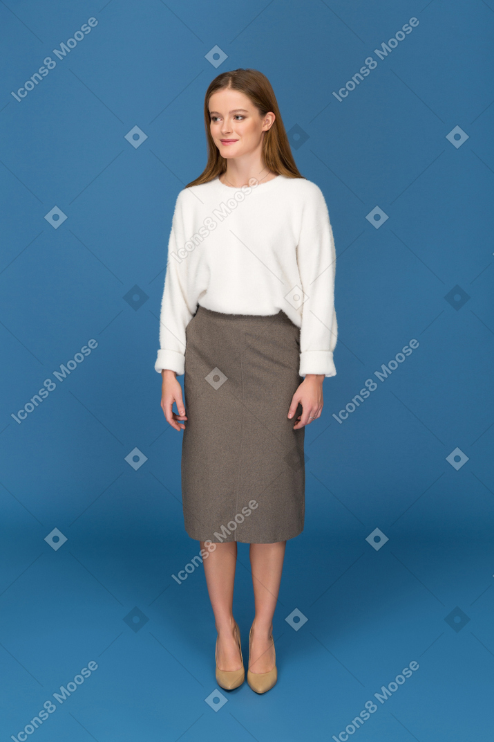 Young businesswoman smiling