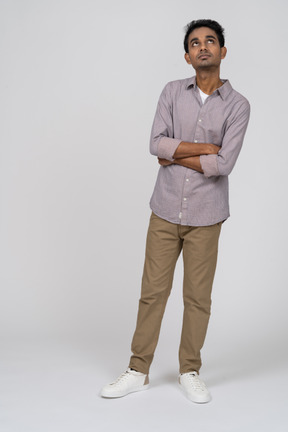 Man in casual clothes standing