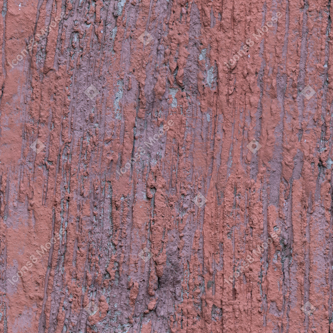 Muro de hormigón mal pintado