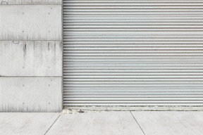 White wall of a building