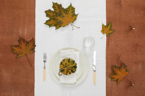秋の夕食
