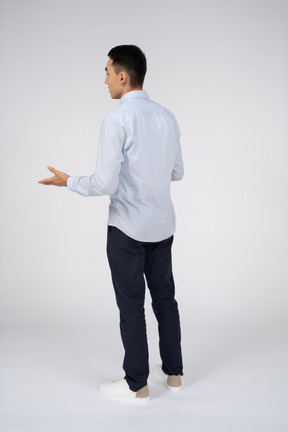 Man in casual clothes standing