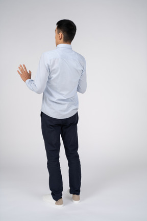 Man in casual clothes standing