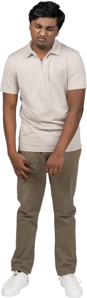 Man in casual clothes standing