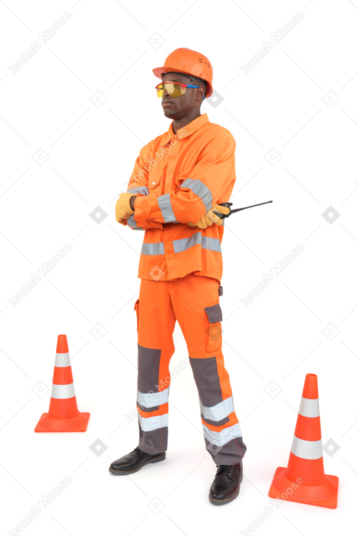 Construction worker daily routine