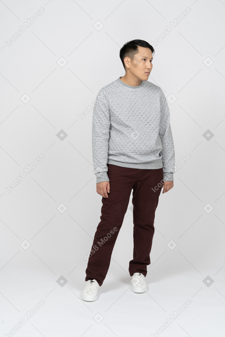 Man in casual clothes standing