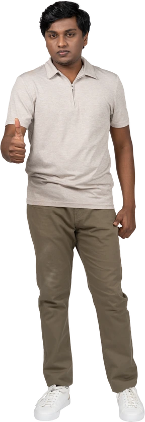 Man in casual clothes standing