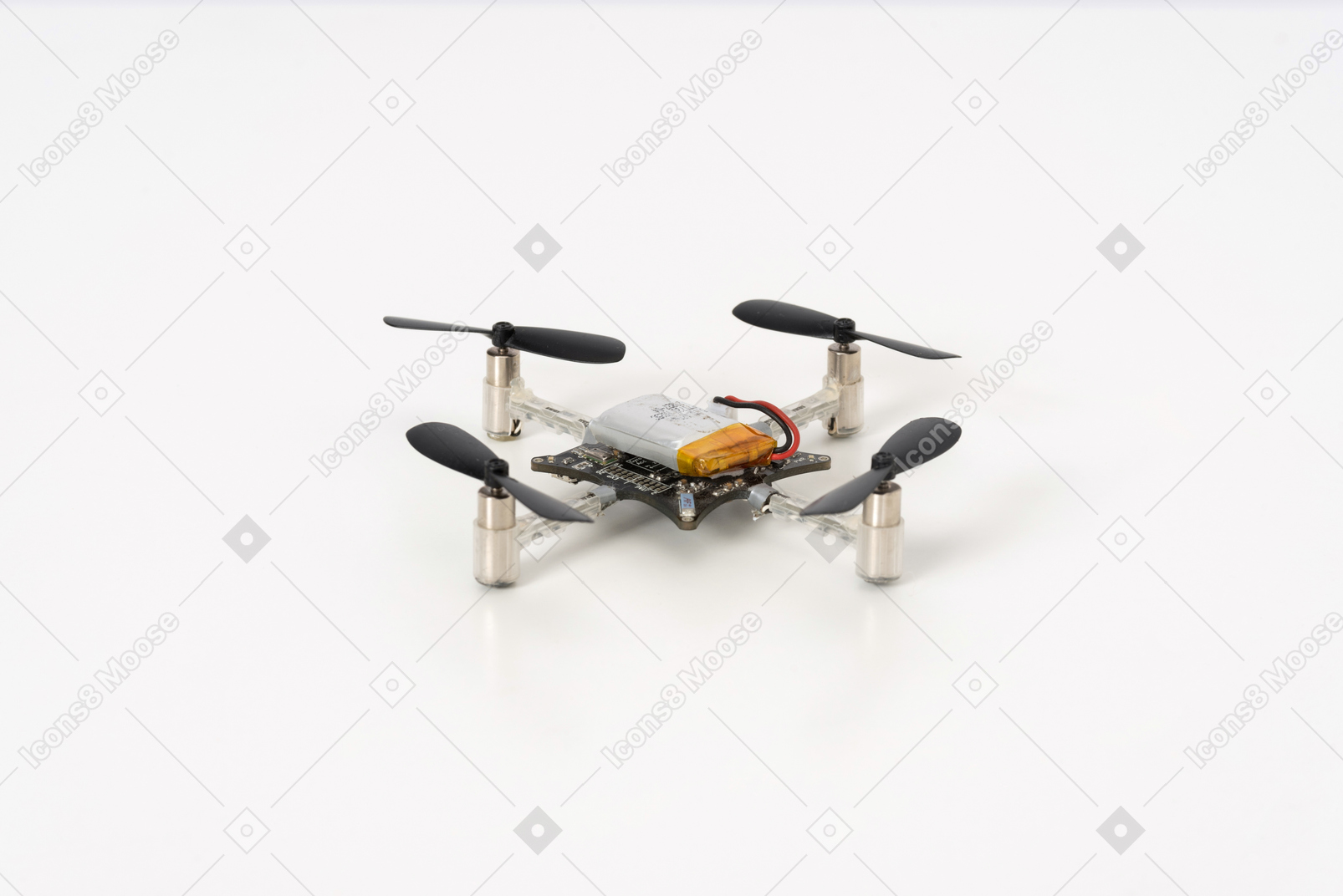 Quadcopter on a white background