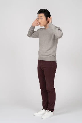 Man in casual clothes standing